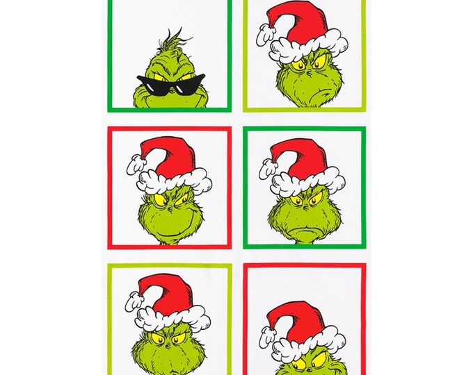 How the Grinch Stole Christmas Panel 20993-223 Holiday - Etsy