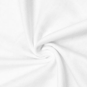 Soft White Flannelette, 100% Cotton