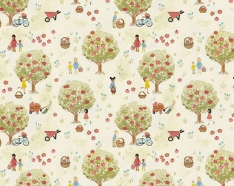 Storybook Farm Apple Picking Dear Stella DSDCJ2392, Quilting 100% Cotton Fabric