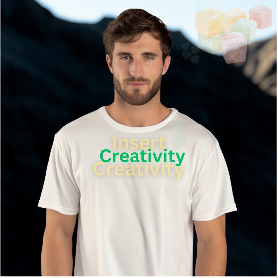 Comfort Colors C1717 Ivory Shirt Mockup, Middle Eastern Man, Turkish