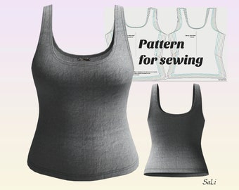 Pattern for sewing Tank top