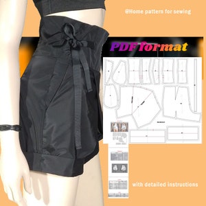 Pattern for sewing shorts from SaLi brand image 2