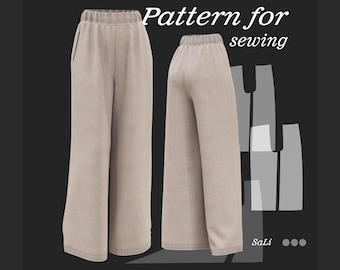 Pattern for sewing pants
