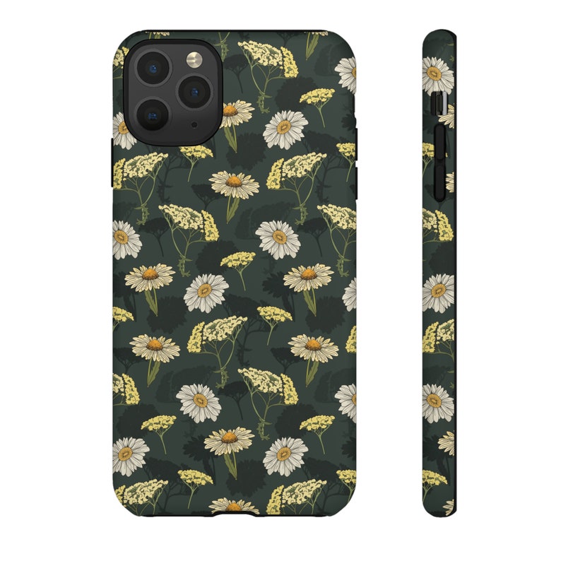 Retro Flower Phone Case, Cute Floral and Aesthetic Hard Phone Case for