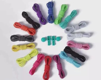 Elastic quick-release laces for sneakers, many colors, L 100 cm