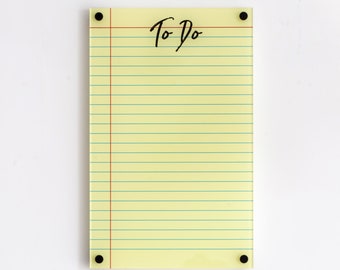 Acrylic To Do List for Wall, Dry Erase To Do Board, Office, Kitchen or Mudroom Wall Decor, Acrylic Planner, Checklist