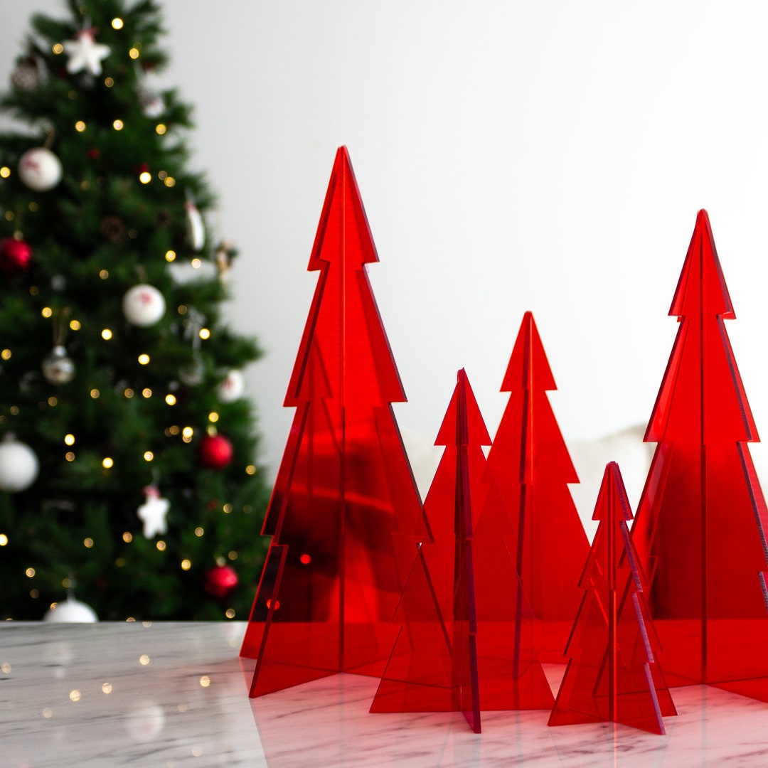 Set of 5 Christmas Tree FREE SHIPPING Etsy