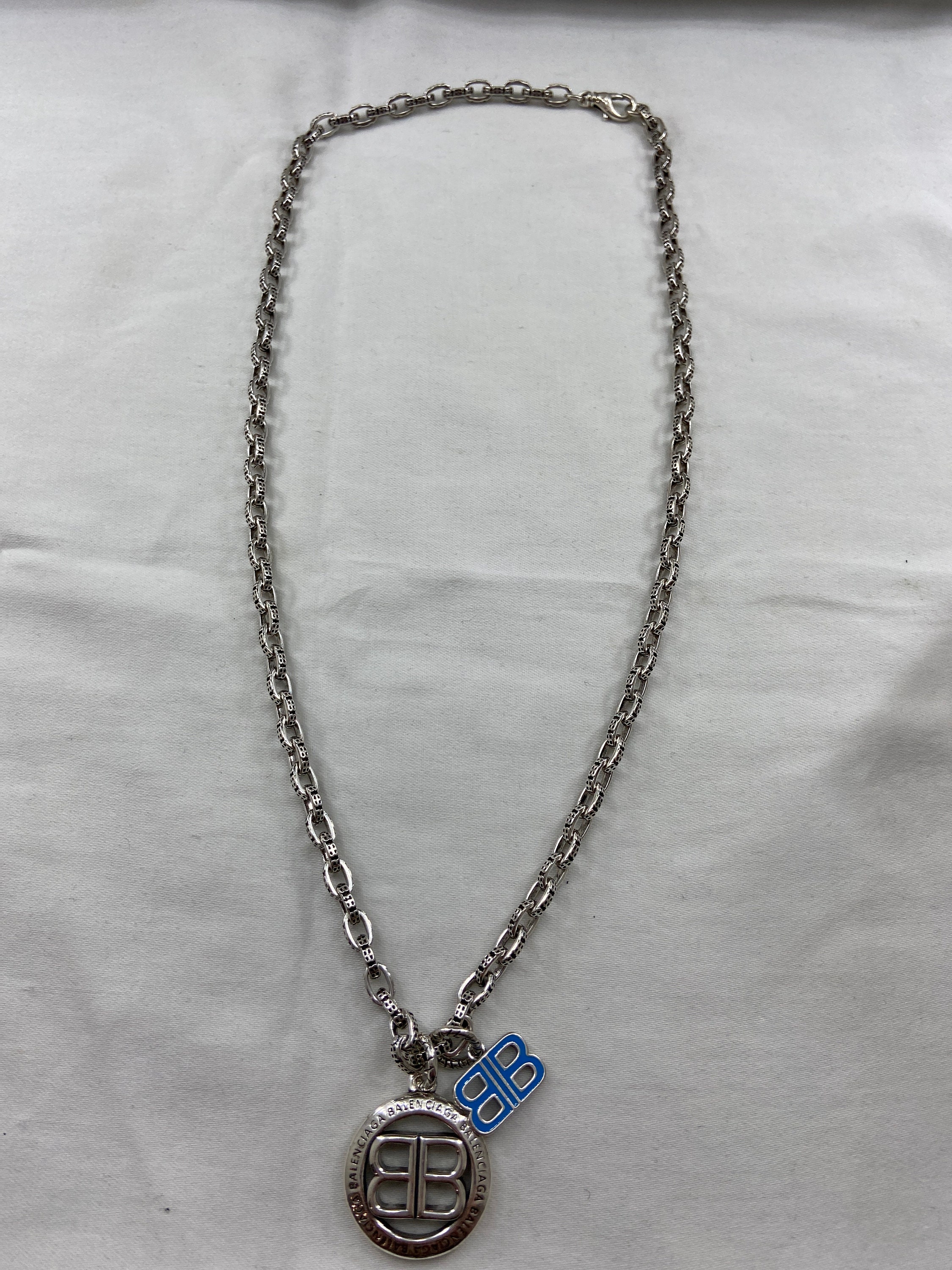 BALENCIAGA Antiqued SilverTone Chain Necklace for Men  MR PORTER