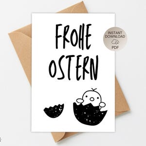 Modèle d'impression de carte de Pâques amusante Joyeuses Pâques, salutations de Pâques, publication de Pâques, carte de vœux DIY, téléchargement de fichier PDF pour impression