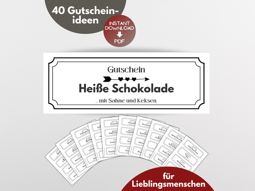 40 DIY Vouchers for Your Partner, Favorite Person, Gift Idea for ...