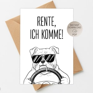 Carte d'adieu amusante imprimable en PDF, carte de vœux de retraite pour collègue, cadeau d'adieu à faire soi-même à imprimer