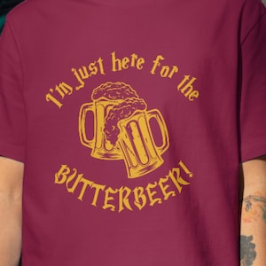 I&#39;m Just Here for the Butterbeer T-Shirt – Wizard-Themed Park Tee – Unisex Comfort Colors Shirt