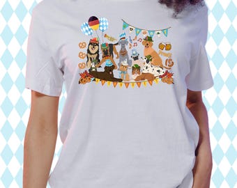Oktoberfest Dogs Comfort Colors Shirt: German Beer Party Tee