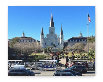 St. Louis Cathedral Canvas, Jackson Square