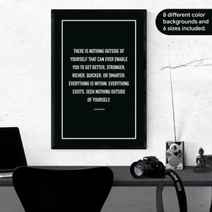 Everything is Within – Miyamoto Musashi Quote | Inner Strength | Zen Self-Mastery | Printable Art | Samurai Wisdom