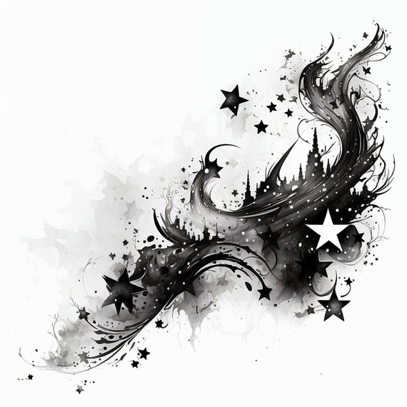 Japanese Style Tattoo Design - White background - PNG File Download High  Resolution