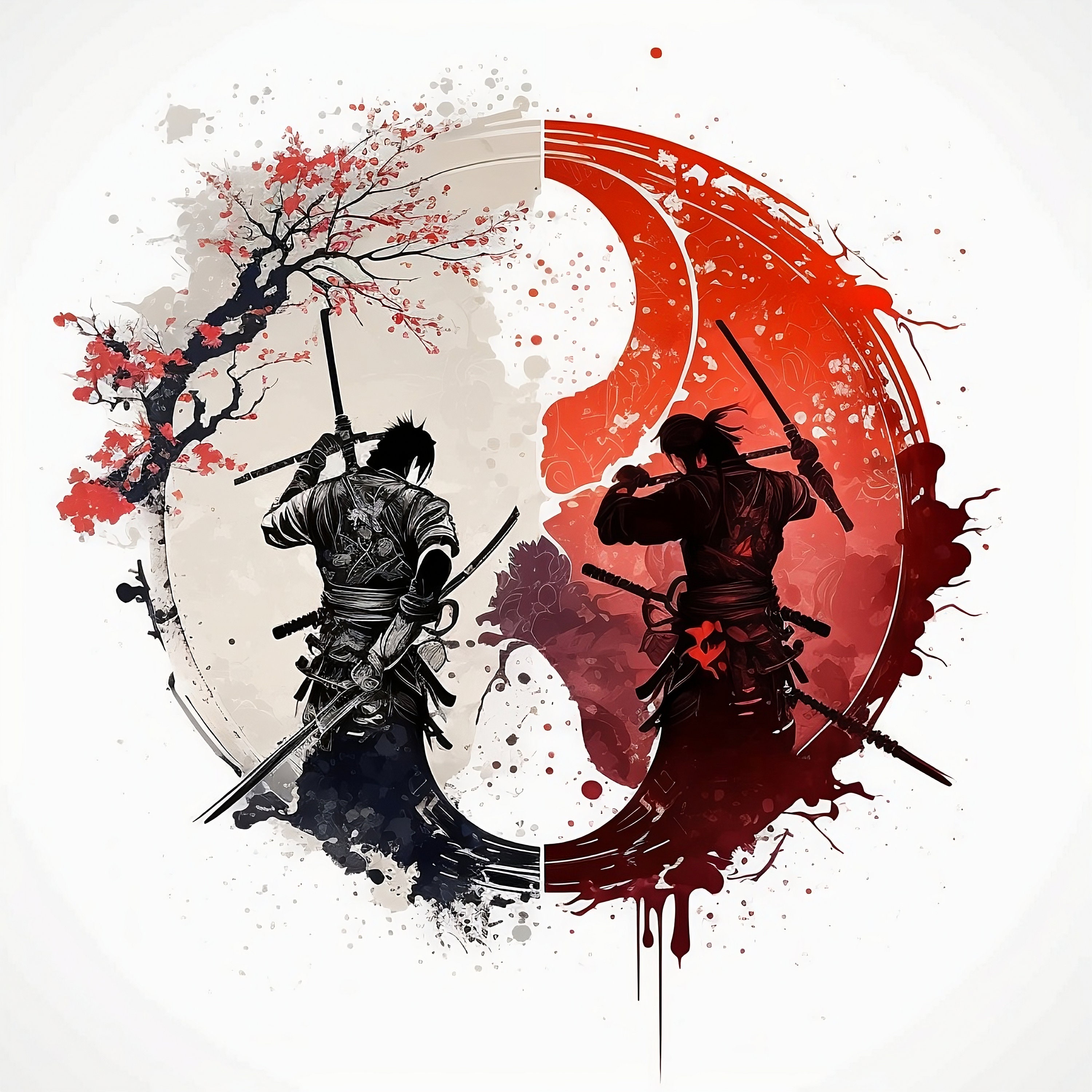 Samurai Ninja Warrior Vector Hd PNG Images, Samurai Tattoo Japanese Warrior  Asian, Martial, Ronin, Warrior PNG Image For Free Download