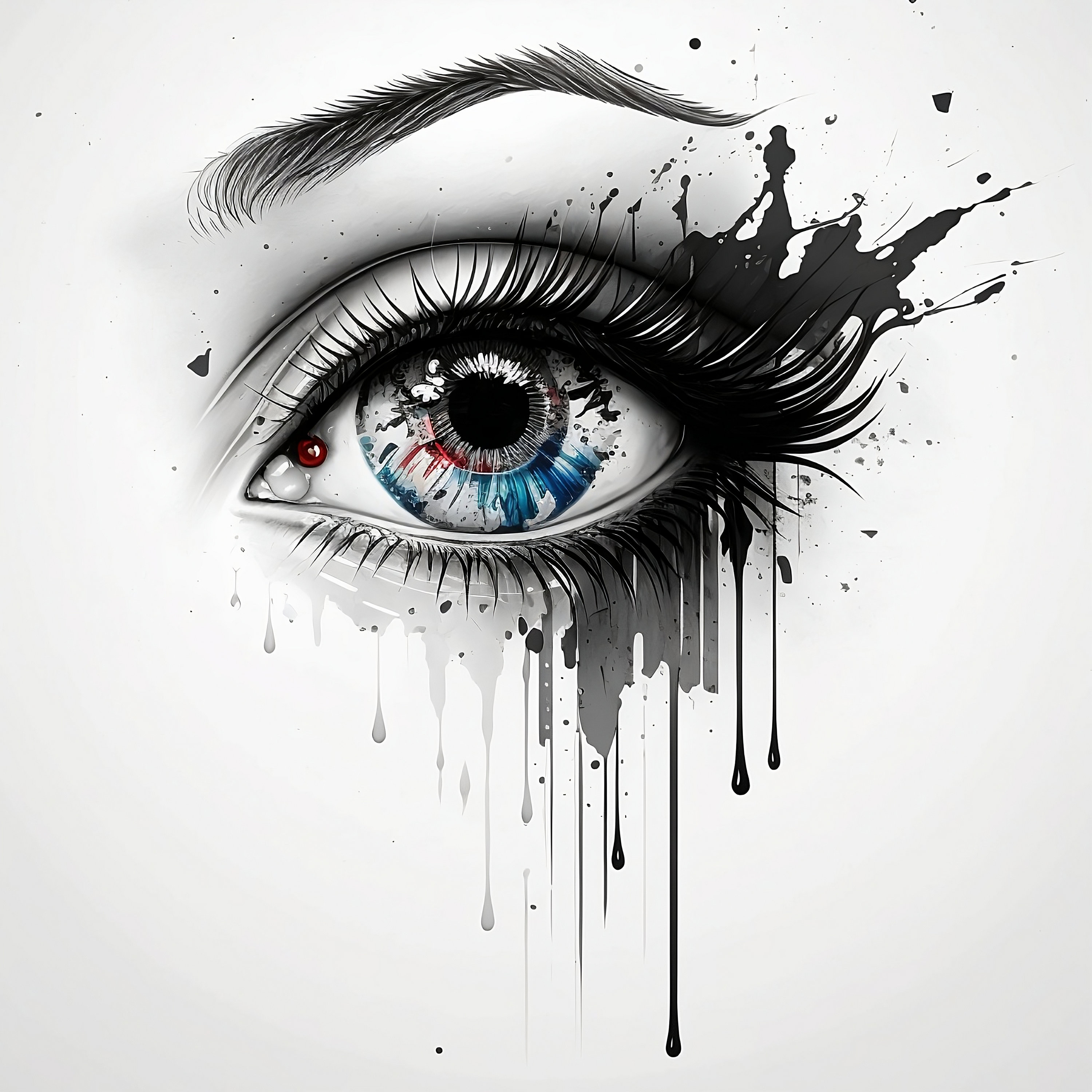 Eye Tattoo Design White Background PNG File Download High Resolution - Etsy