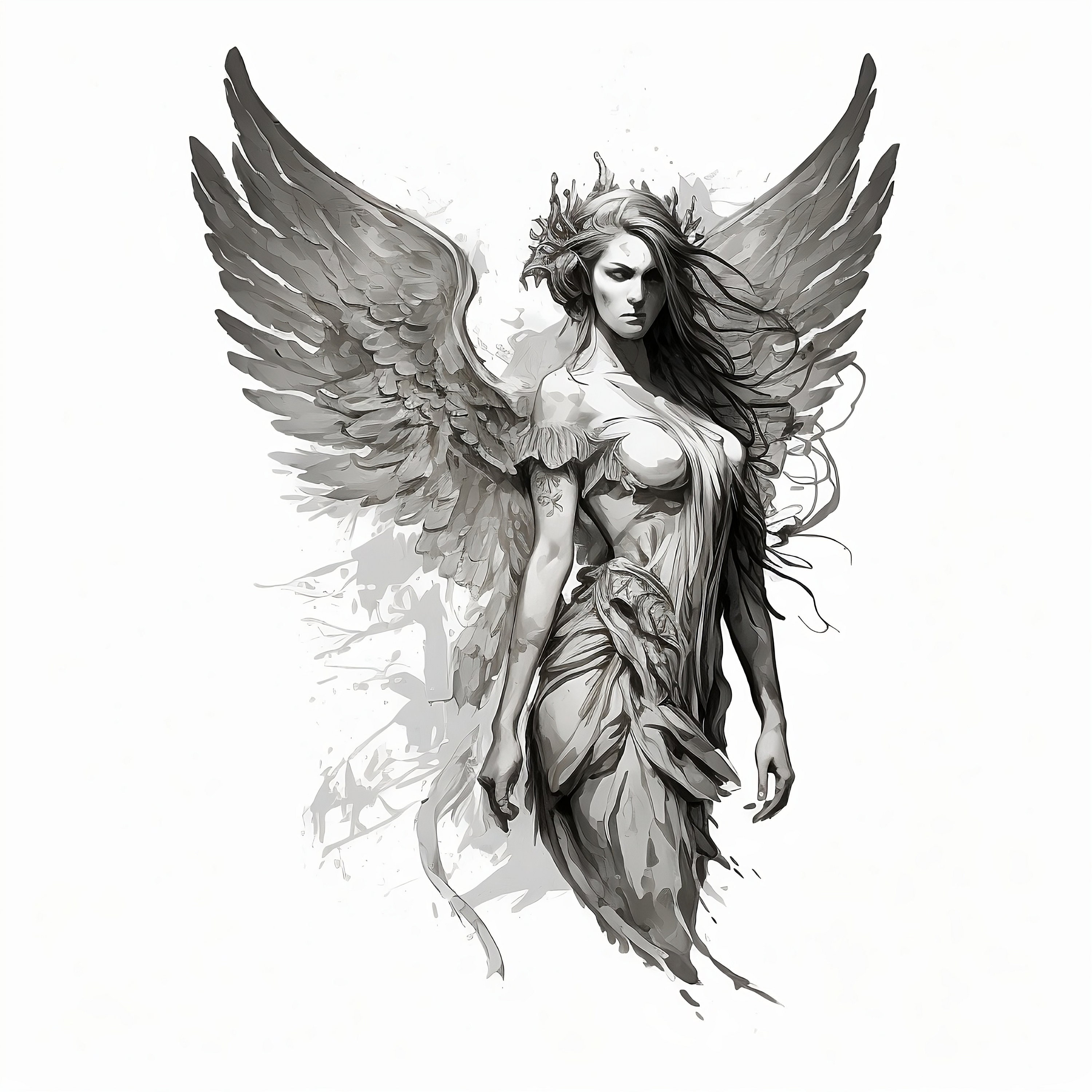 Realistic Angel Tattoo – Tattooed Now !