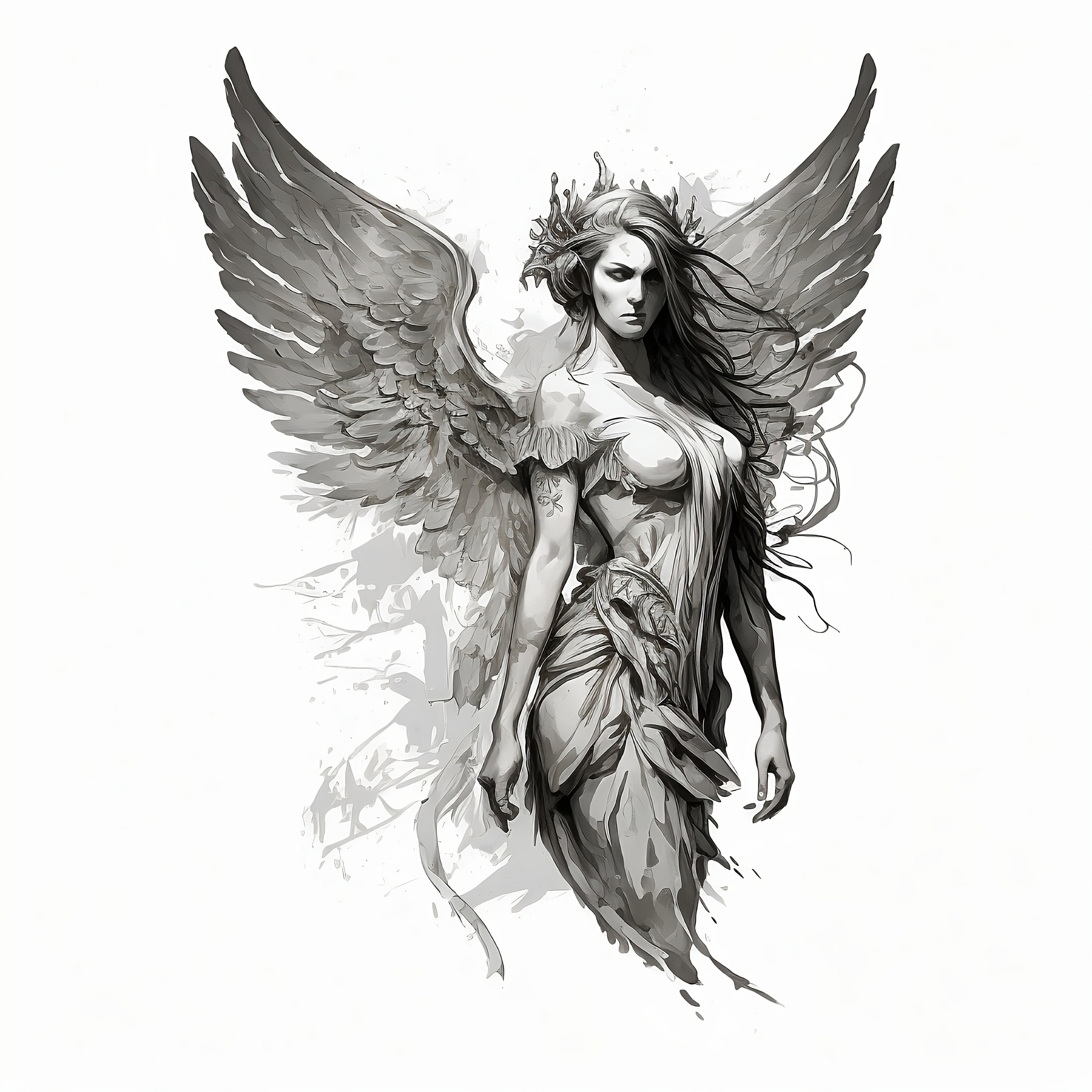 80 Guardian Angel Tattoo Designs  Meaning 2022