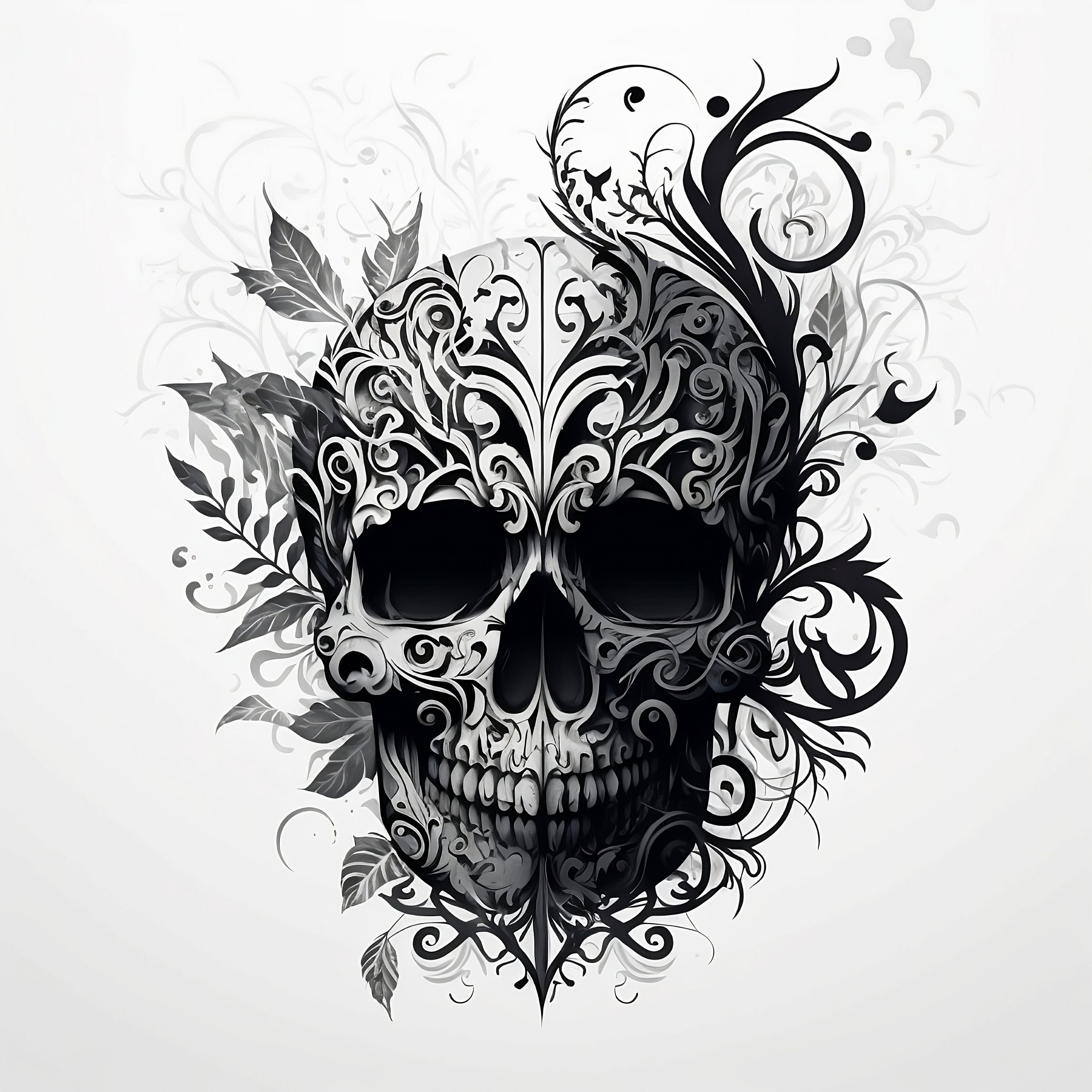 FREE Printable Tattoo Stencils: Skulls | Skull tattoo design, Skull  coloring pages, Skull tattoo
