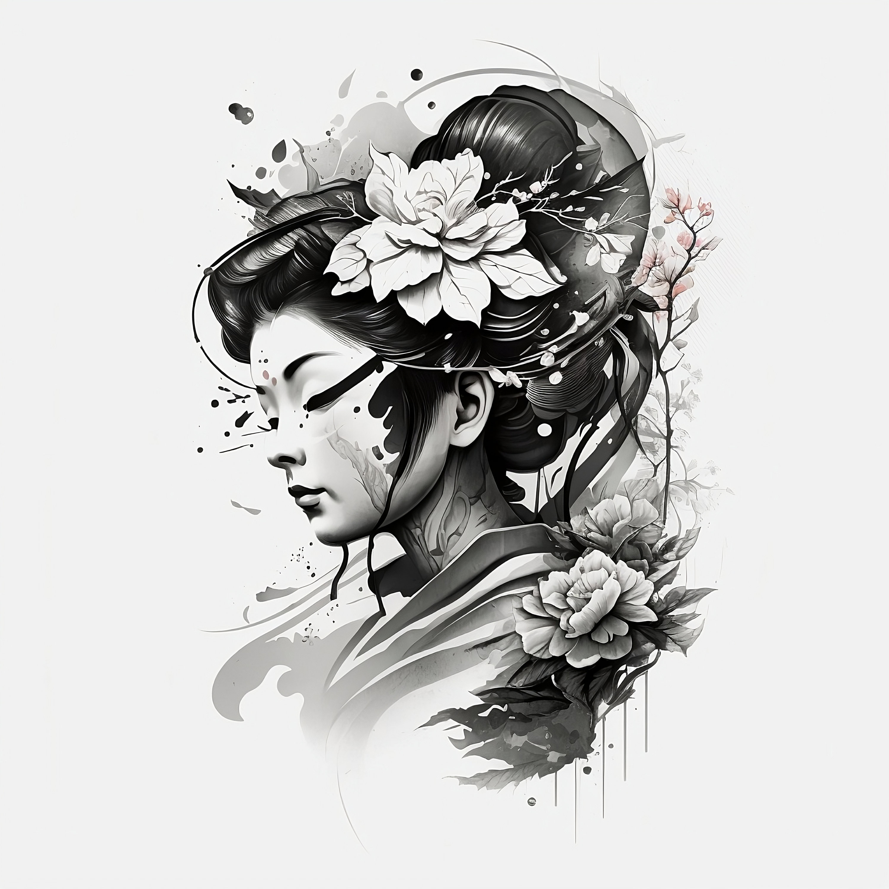 Geisha Tattoo Drawings