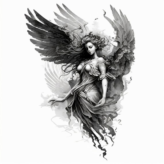 Dark guardian angel. #tattoo #tattooartist #bng #tattoosleeves #artist... |  TikTok