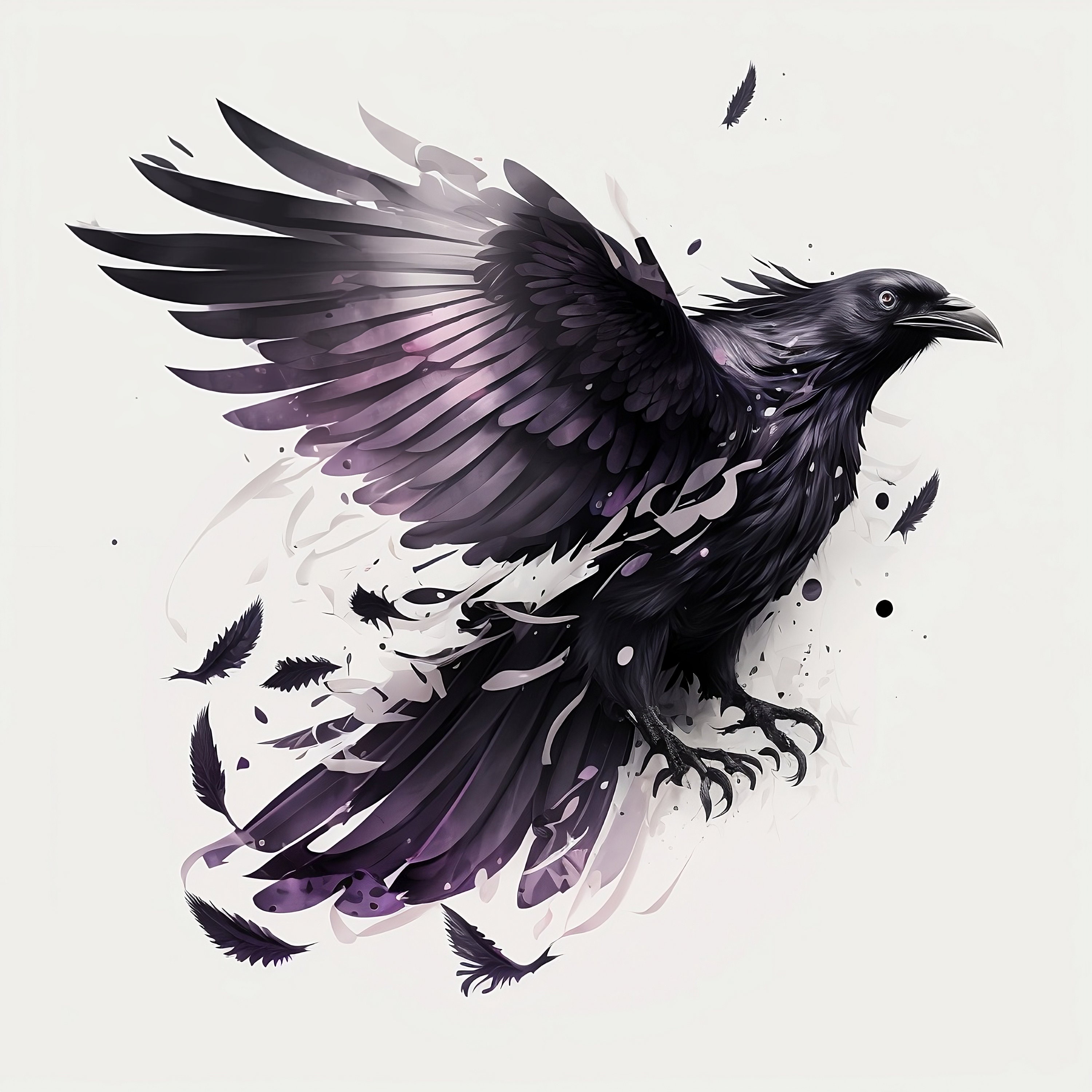 black raven tattoo