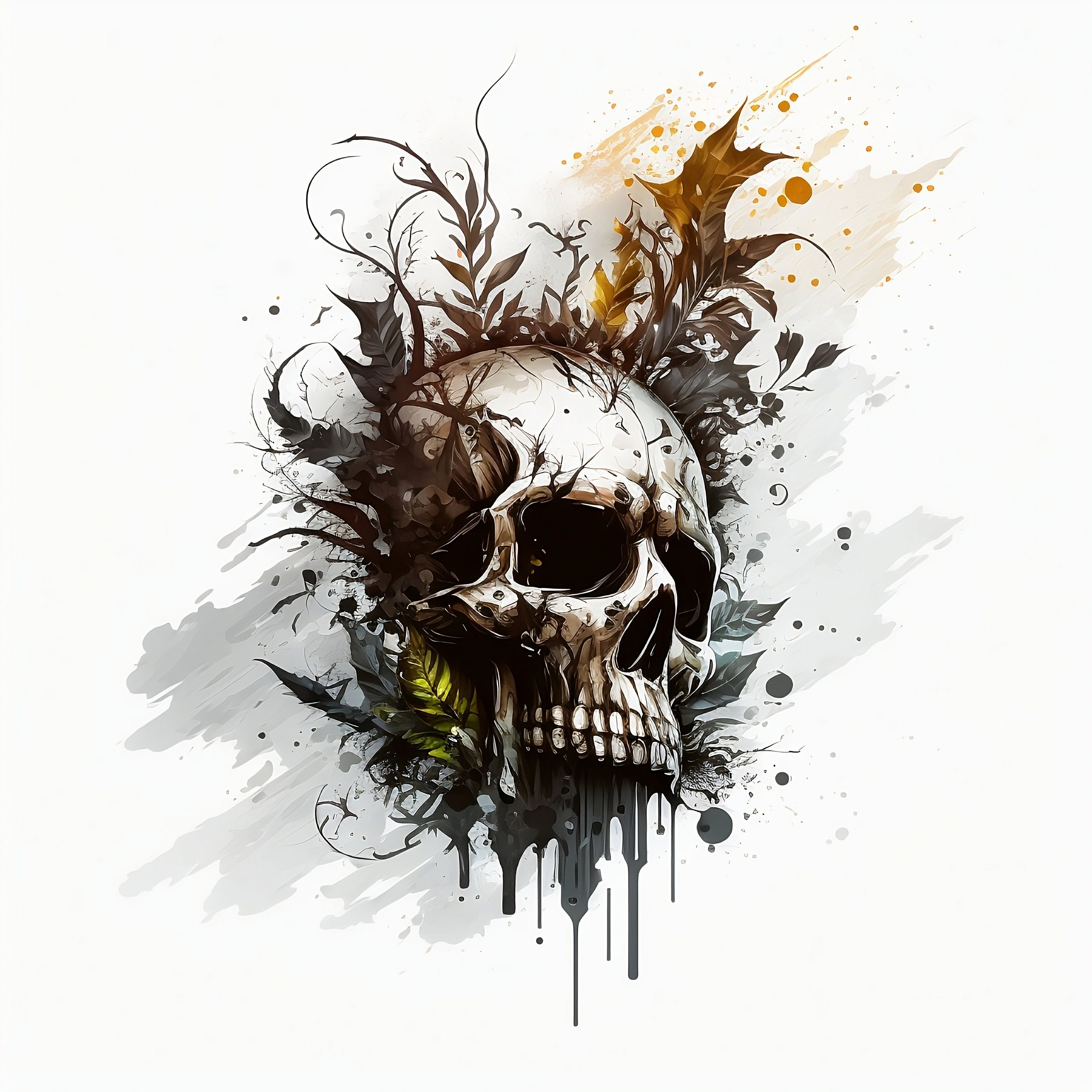 Spotify Chinese Skull Tattoo Opera Peking Characters - Skull Haircut  Mustache Beards Monochrome Tattoo Transparent PNG - 658x931 - Free Download  on NicePNG
