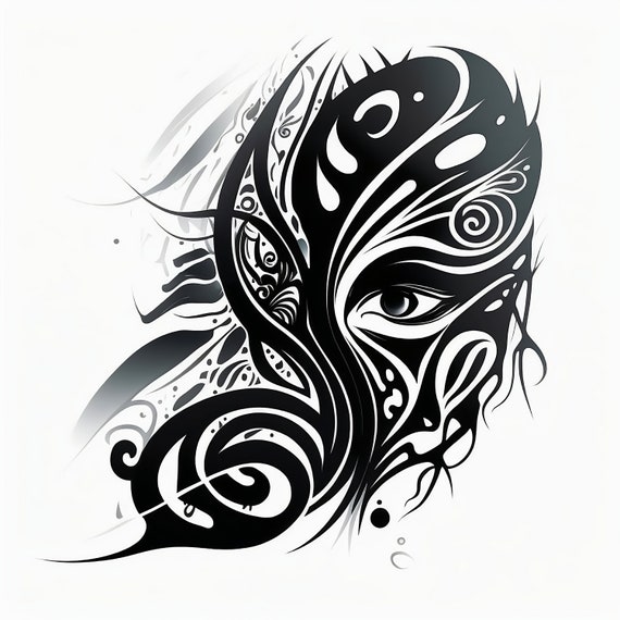 Tribal Tattoo design elements 2 vector free download