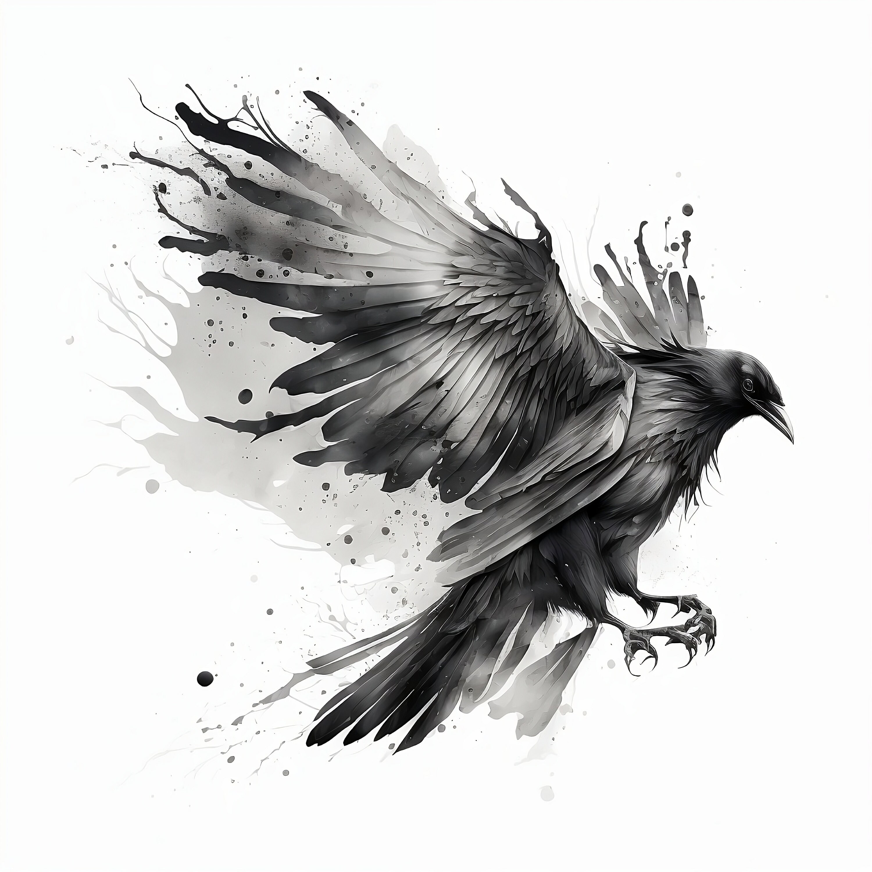 Raven tattoos designs