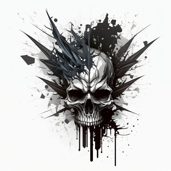 Skull tattoo hi-res stock photography and images - Alamy