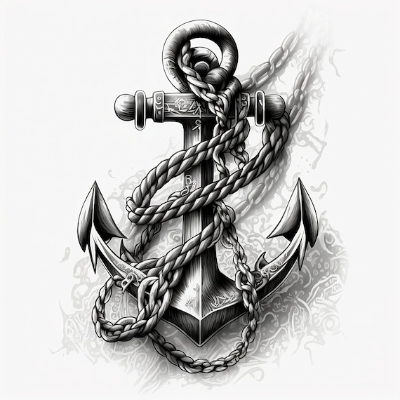 Anchor Tattoo Outline by JesseAllshouse on DeviantArt