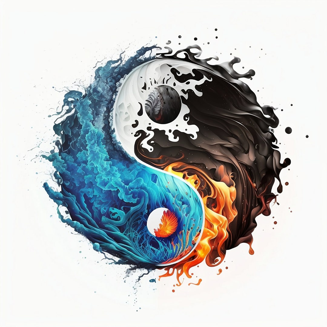 Yin Yang Tattoo Design – Sun Moon Yin-Yang – Coyote Tattoo Designs