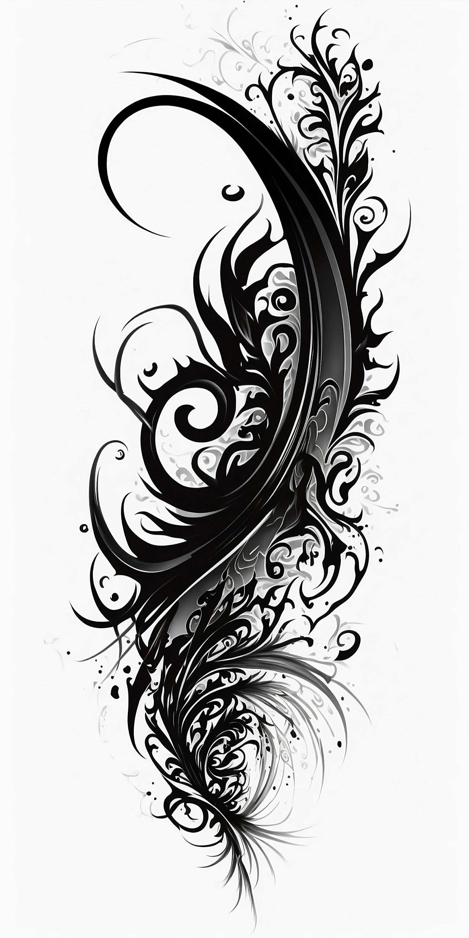 Tribal Tattoo Design White Background PNG File Download High Resolution ...