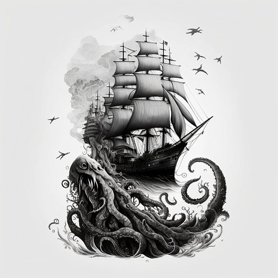 Pin by ivan on Tattoos  Ship tattoo Pirate ship tattoos Ship tattoo  sleeves