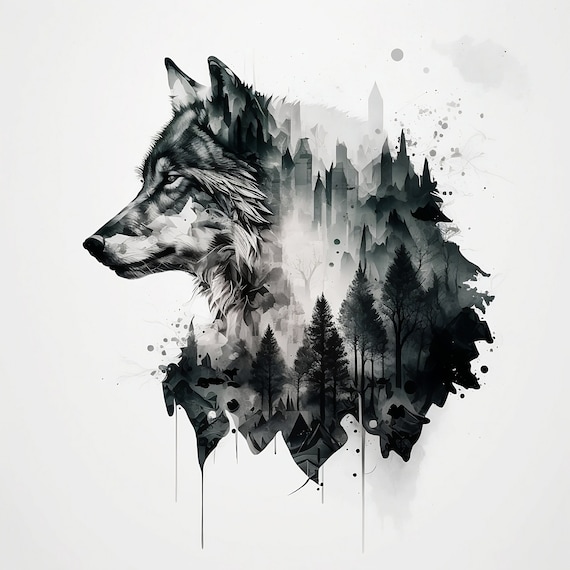 Wolf Tattoo Design Free Vector And Graphic 52622960
