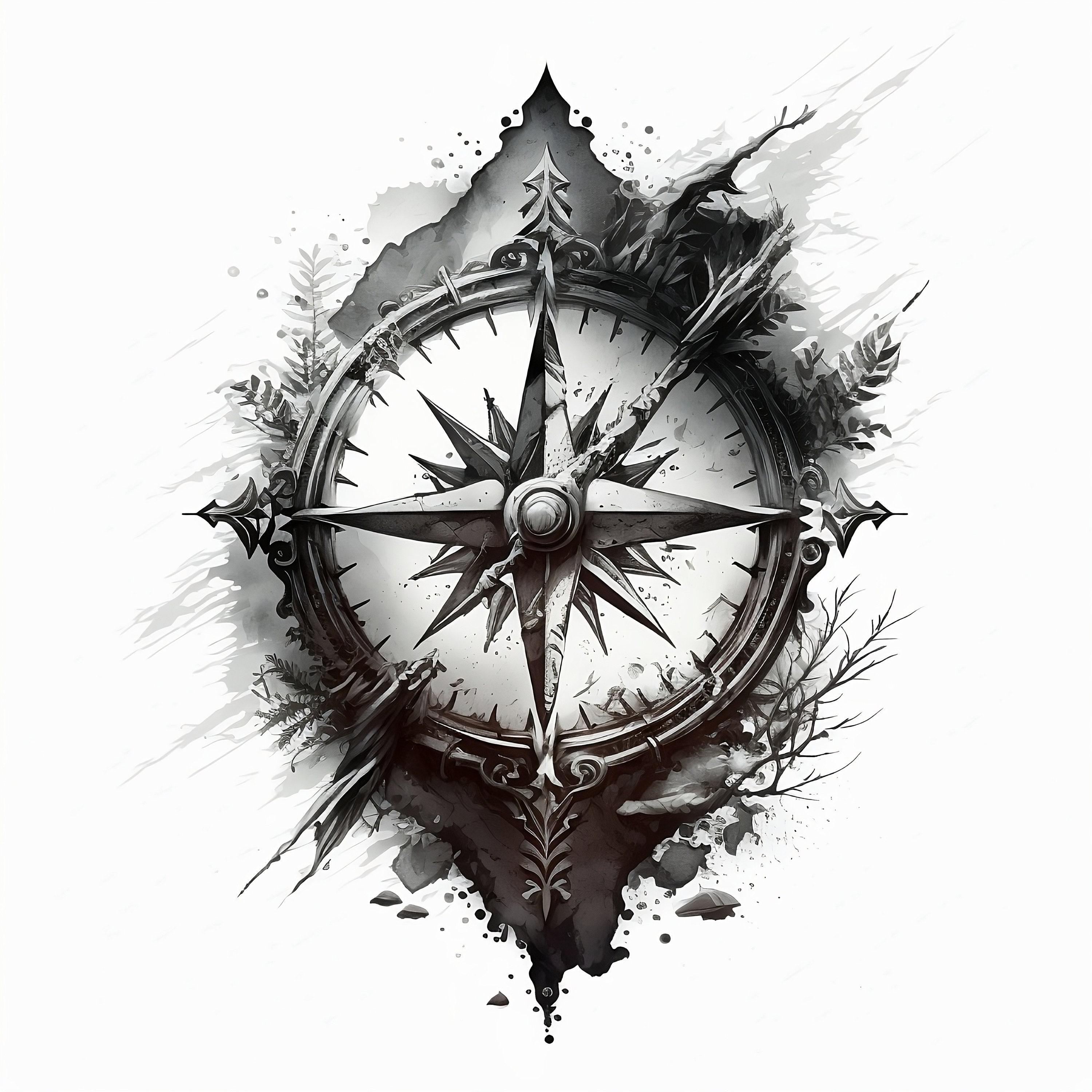 Compass Tattoo Design Stock Photos - Free & Royalty-Free Stock Photos from  Dreamstime