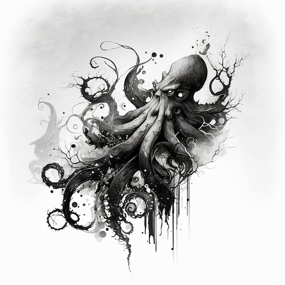 Octopus Drawings Tattoos