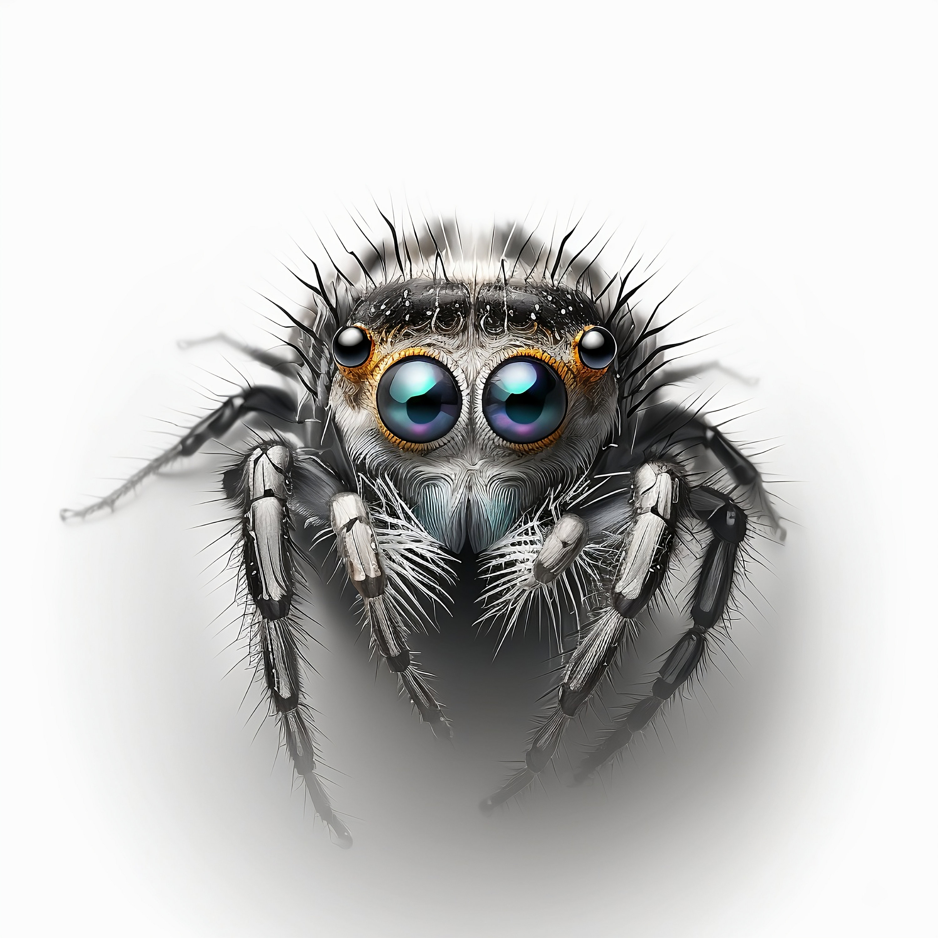 Cute Jumping Spider Water Resistant Temporary Tattoo Set Fake Body Art  Collection  Black  Walmartcom