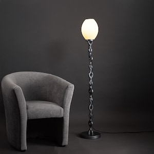 Modern Floor Lamp - Flux FTF04 | Sculptural Design | Ambient Lighting | Handmade | Statement Decor | Soft Warm Glow | LUMA Studio
