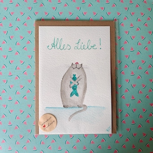 Birthday Card Cat