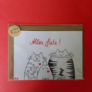 Cat birthday card