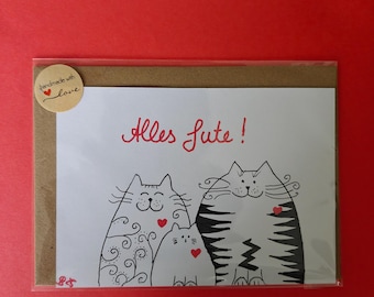 Cat birthday card