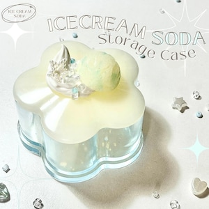 IceCream Soda Resin Aufbewahrungsbox (handgemacht, individuell, kawaii Schlüsselanhänger, Schlüsselring, Kuchenzubehör-Box, Kpop, Taschenanhänger, Personalisierung, Jelly)