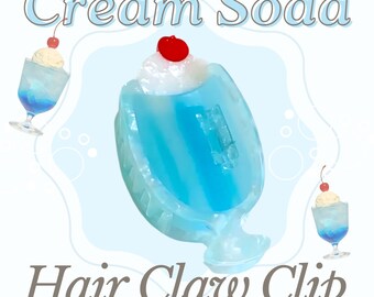 Cute Whipped Cream Hair Claw Clip ( gift for her children, hair accessory, anniversary, birthday, icecream, foodie dessert, sprinkle, yum)