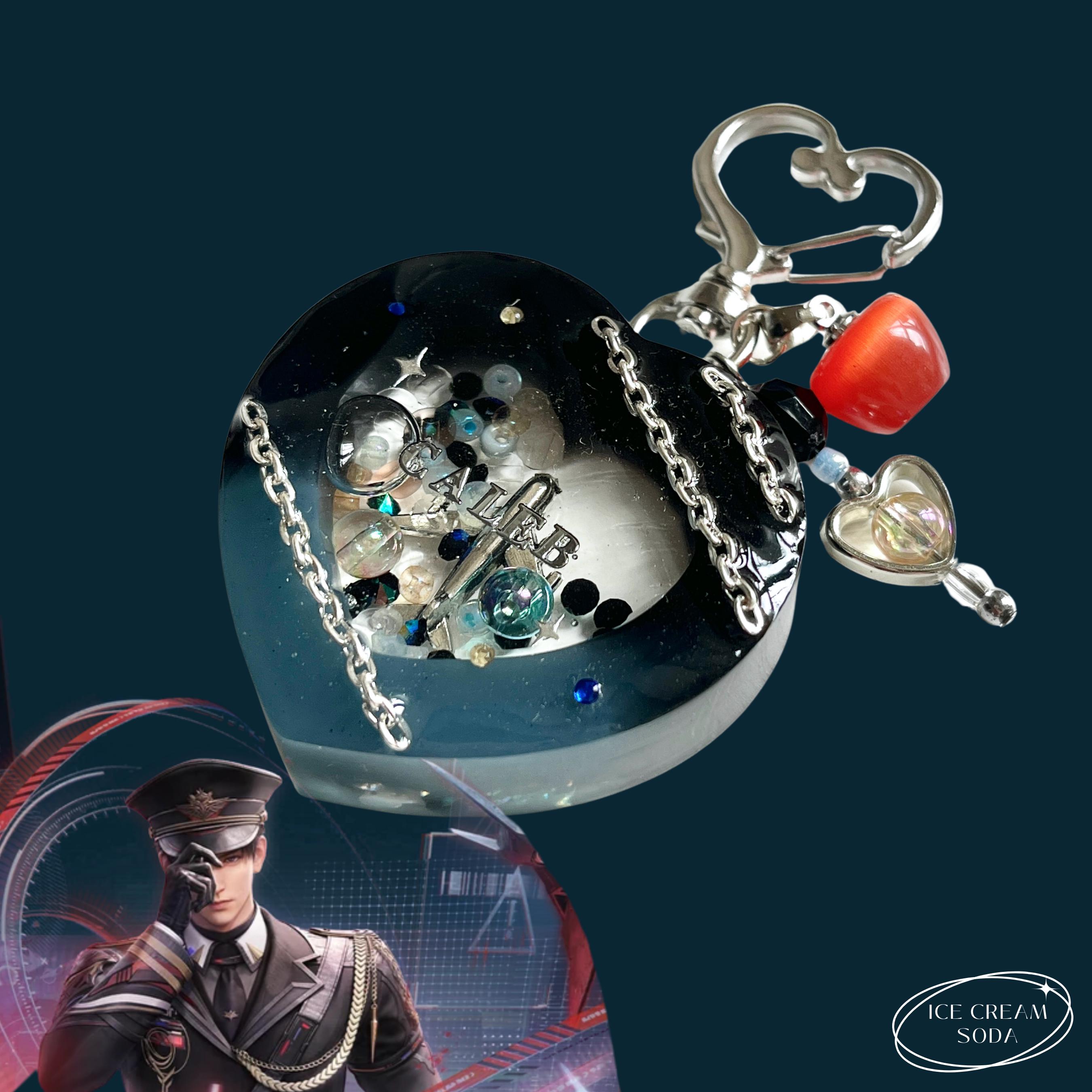 Love and Deepspace Resin Shaker Keychain | Sylus Rafayel Zayne