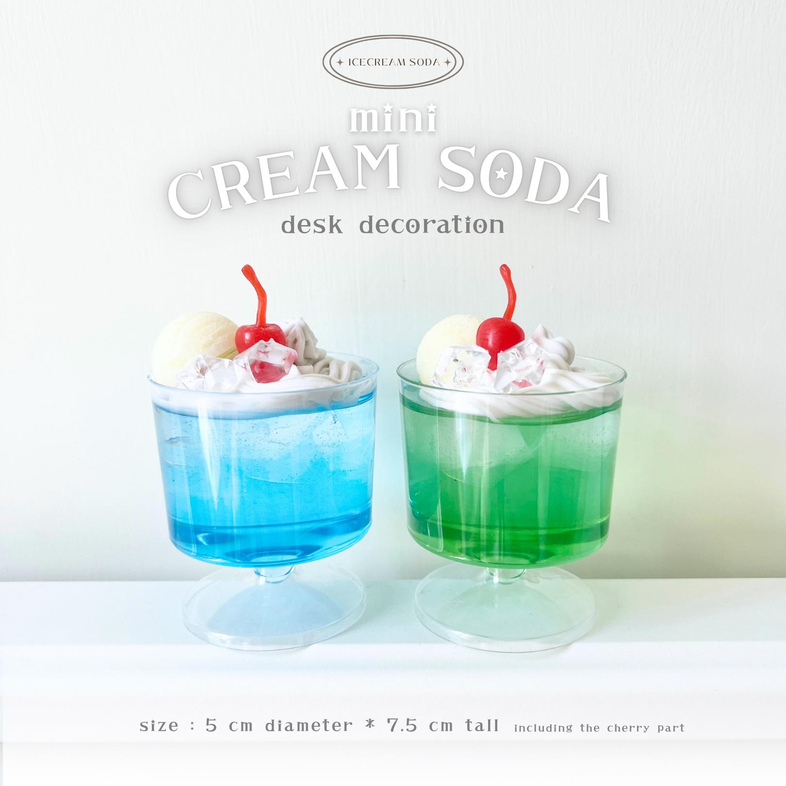 Retro Cafe Cream Soda Resin Series (kawaii Keyring, Custom, Bag