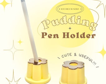 Portapenne a forma di budino, portapenne portatile, portapenne a forma di gelatina, mini organizer da tavolo carino per studenti, cancelleria in plastica resistente