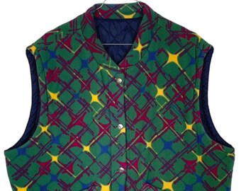 Gilet in pile vintage Roy Roger's nella taglia M, gilet in pile dagli anni '80 agli anni '90, camicia streetwear vintage unisex e sportiva